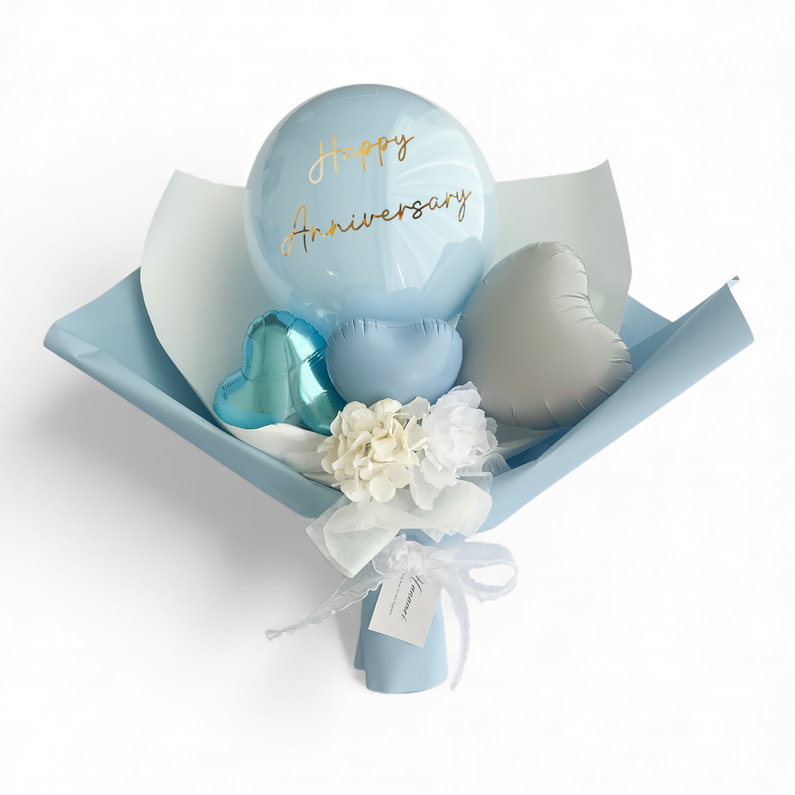 party shop Hanamei バルーン ブーケ名入れ 無料 フレーズ 選べる 花束