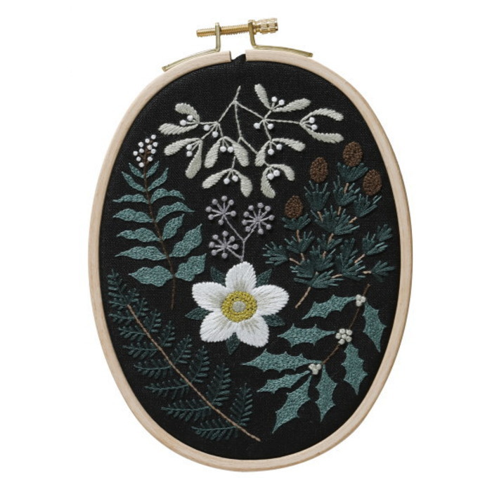 樋口愉美子 刺しゅう キット 冬 WINTER -Wintersilence- 草花