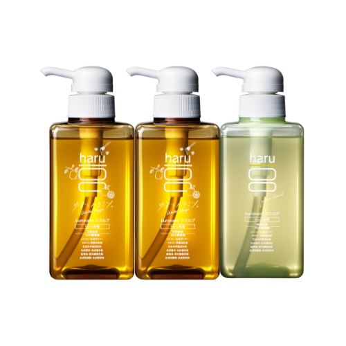 haru（ハル） シャンプー haru kurokami スカルプ 選べる 3本 セット