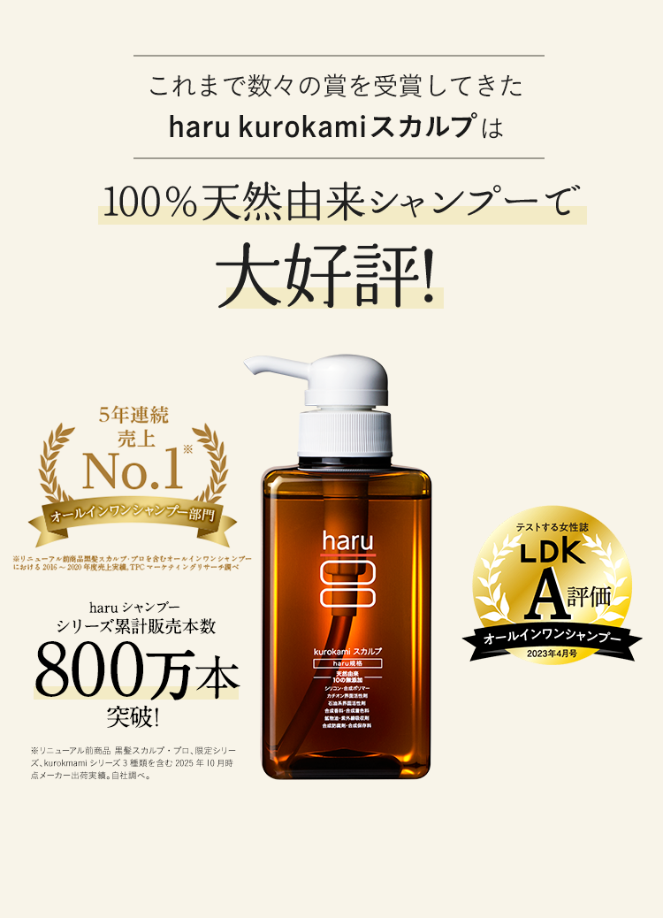 haru（ハル） シャンプー ヘアケア 4点セット kurokami スカルプ 2本
