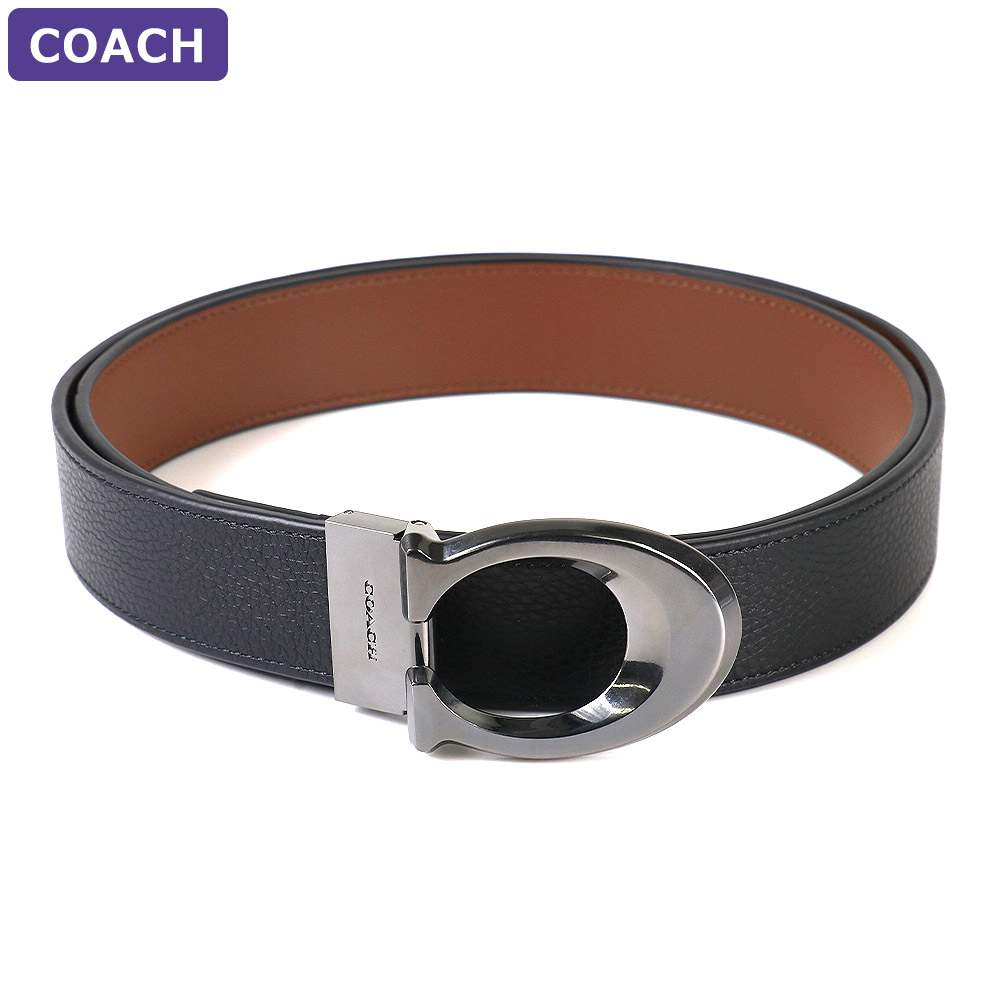 COACH（コーチ） ベルト CQ013 QBLVW リバーシブル サイズカット可