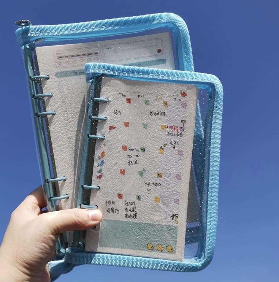 クリア ファイル バインダー ホルダー ミニ 6穴 ブロマイド ケース