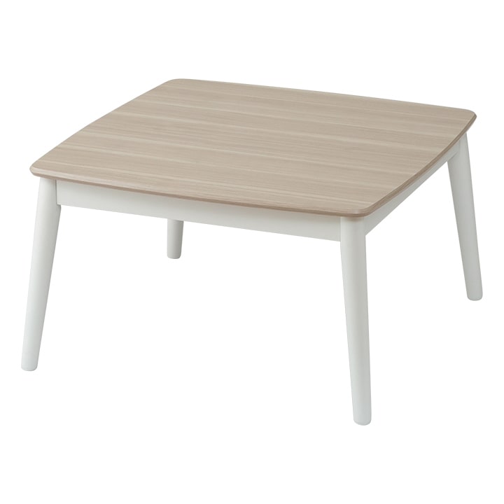 こたつ こたつテーブル 正方形 70×70cm 白 おしゃれ 1人用 コタツ