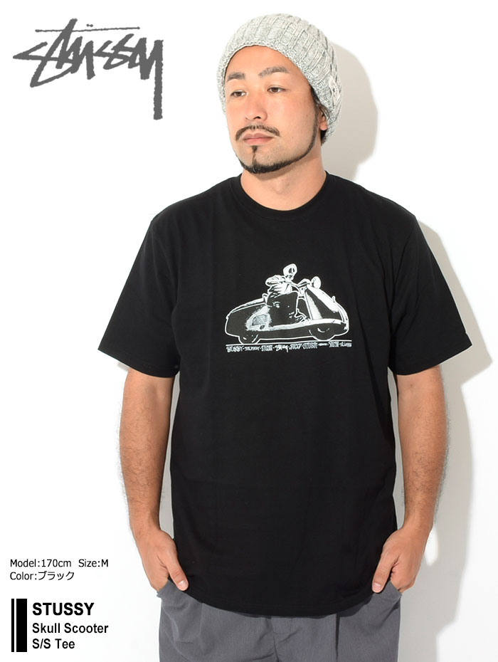 STUSSY（ステューシー） Tシャツ 半袖 メンズ Skull Scooter ( stussy