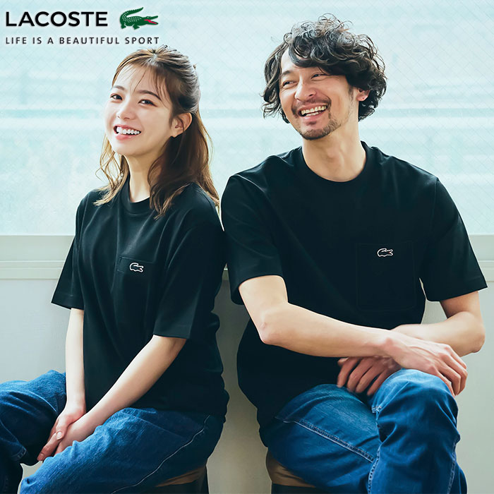 LACOSTE（ラコステ） Tシャツ 半袖 メンズ TH5581 ポケット ( TH5581