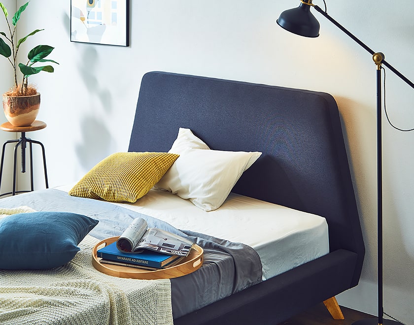 ネルコンシェルジュ ベッド ファブリックベッド ダブル 厚さ20cm