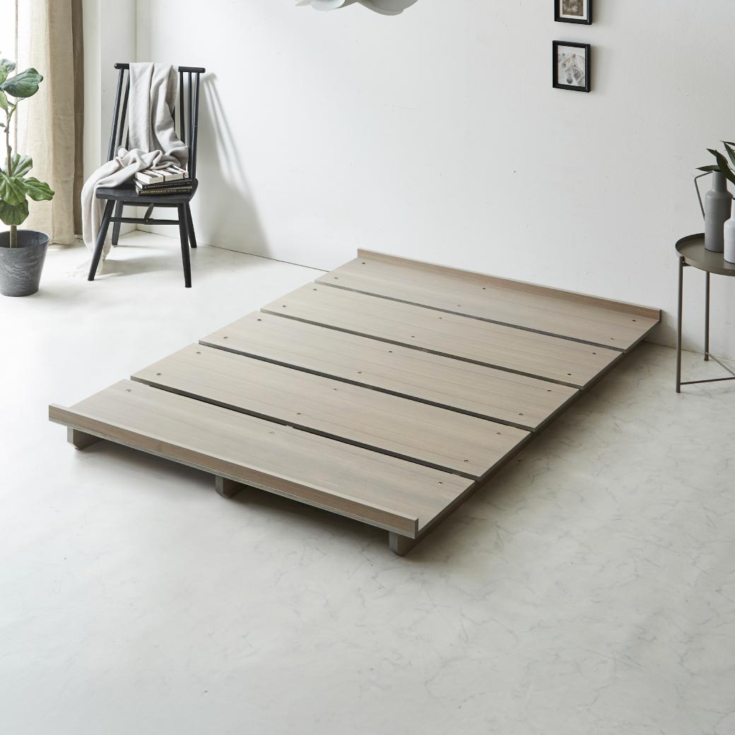 ネルコンシェルジュ ステイシー ステージベッド ダブル ヘッドレス 桐