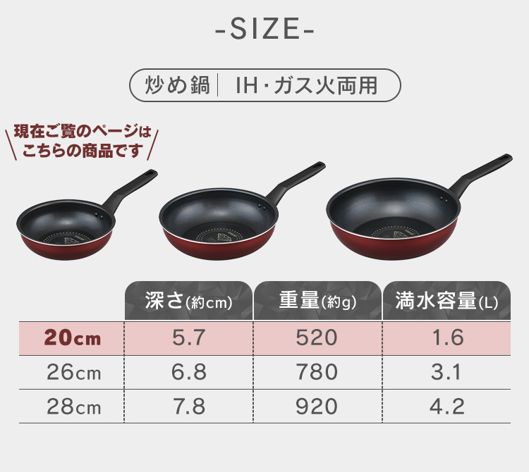 IRIS OHYAMA（アイリスオーヤマ） フライパン 26cm 深型 ih ガス ih