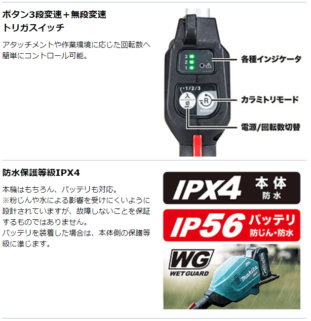 マキタ（makita） 40Vmax 充電式スプリットモータ MUX01GZ 本体のみ