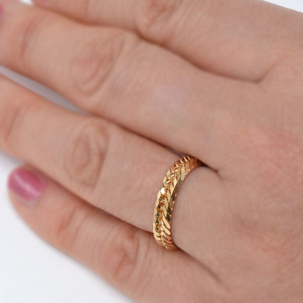 喜平リング 18金 喜平 トリプル12面 4.5ミリ幅 25号 27号 29号 特注品