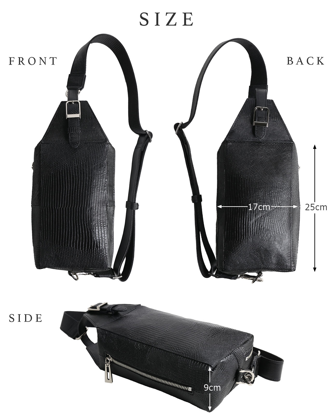 sankyo shokai（三京商会） リザード 2wayバッグ ボディバッグ