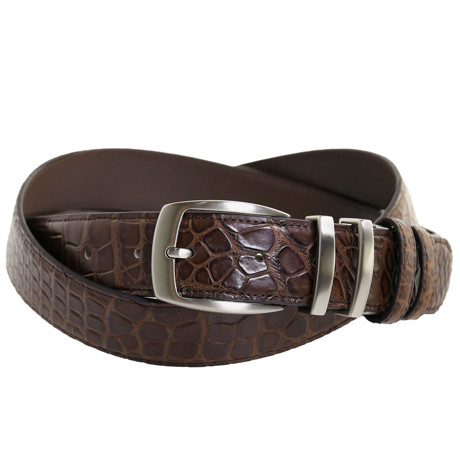 sankyo shokai（三京商会） メンズ ベルト クロコダイル レザー マット