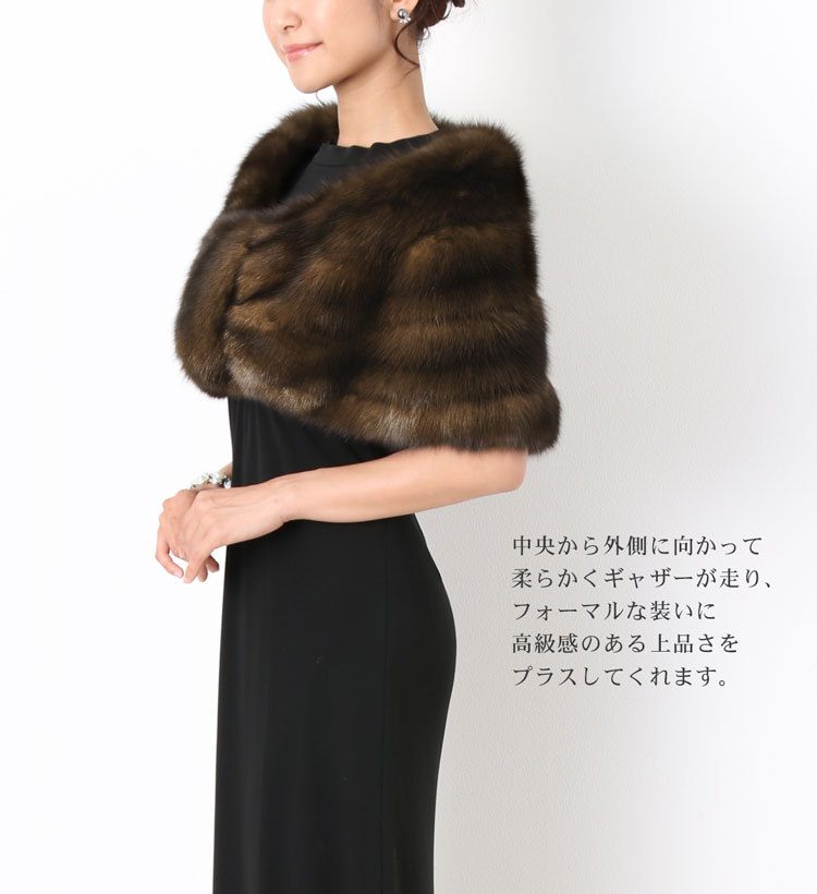 sankyo shokai（三京商会） ファーム ロシアン セーブル ケープ