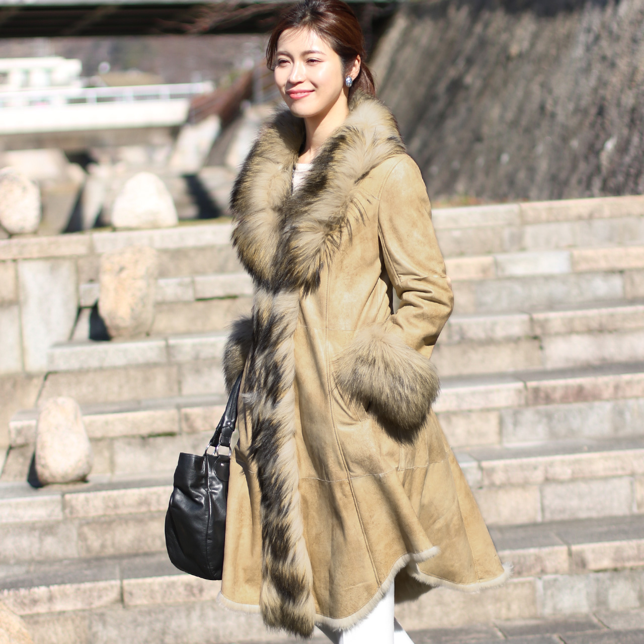 sankyo shokai（三京商会） ラビット ダブルフェイス ロングコート