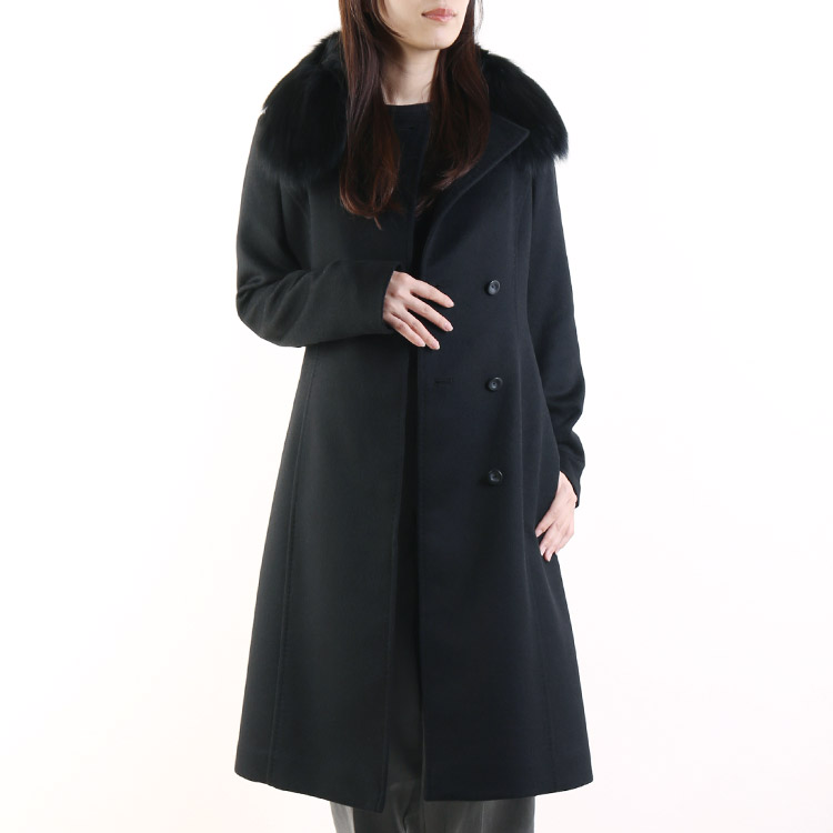 極美シルエット】Apozi アポジ マキシ丈 ロングコート ブラック モード