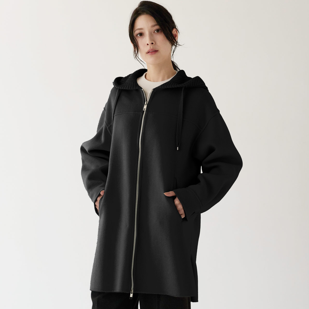 sankyo shokai（三京商会） [10%offクーポン]フード付きコート ダブル