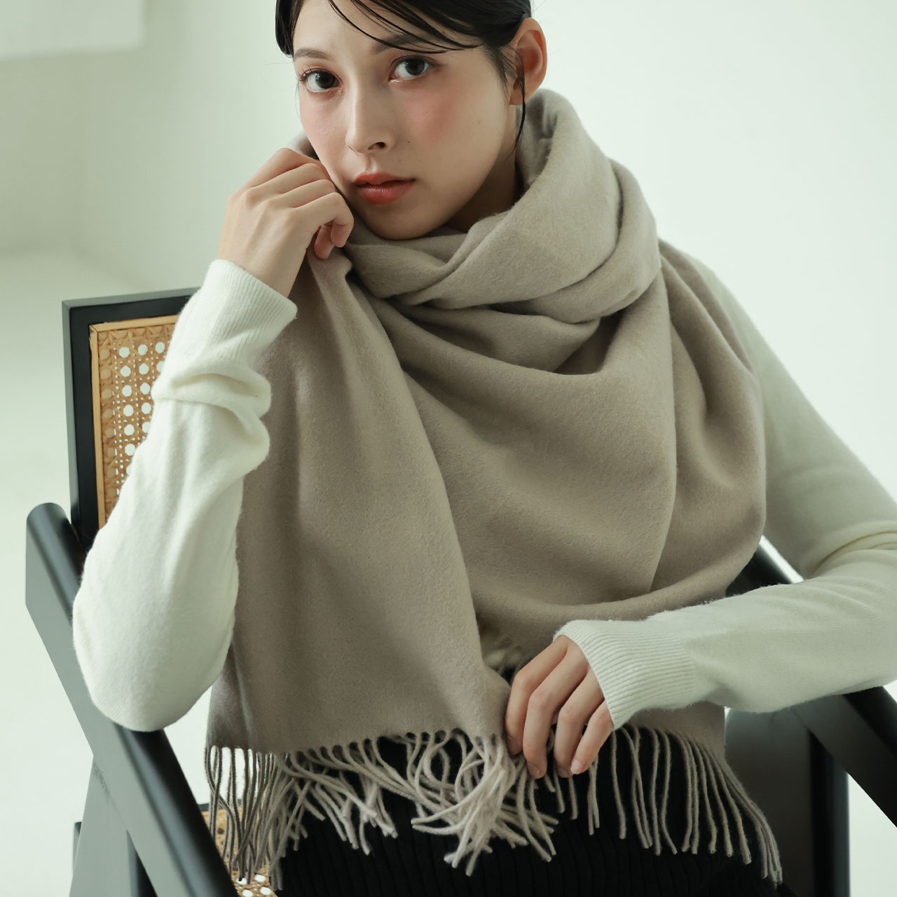 Filomo（フィローモ） カシミヤ ストール 大判ストール 200cm×70cm