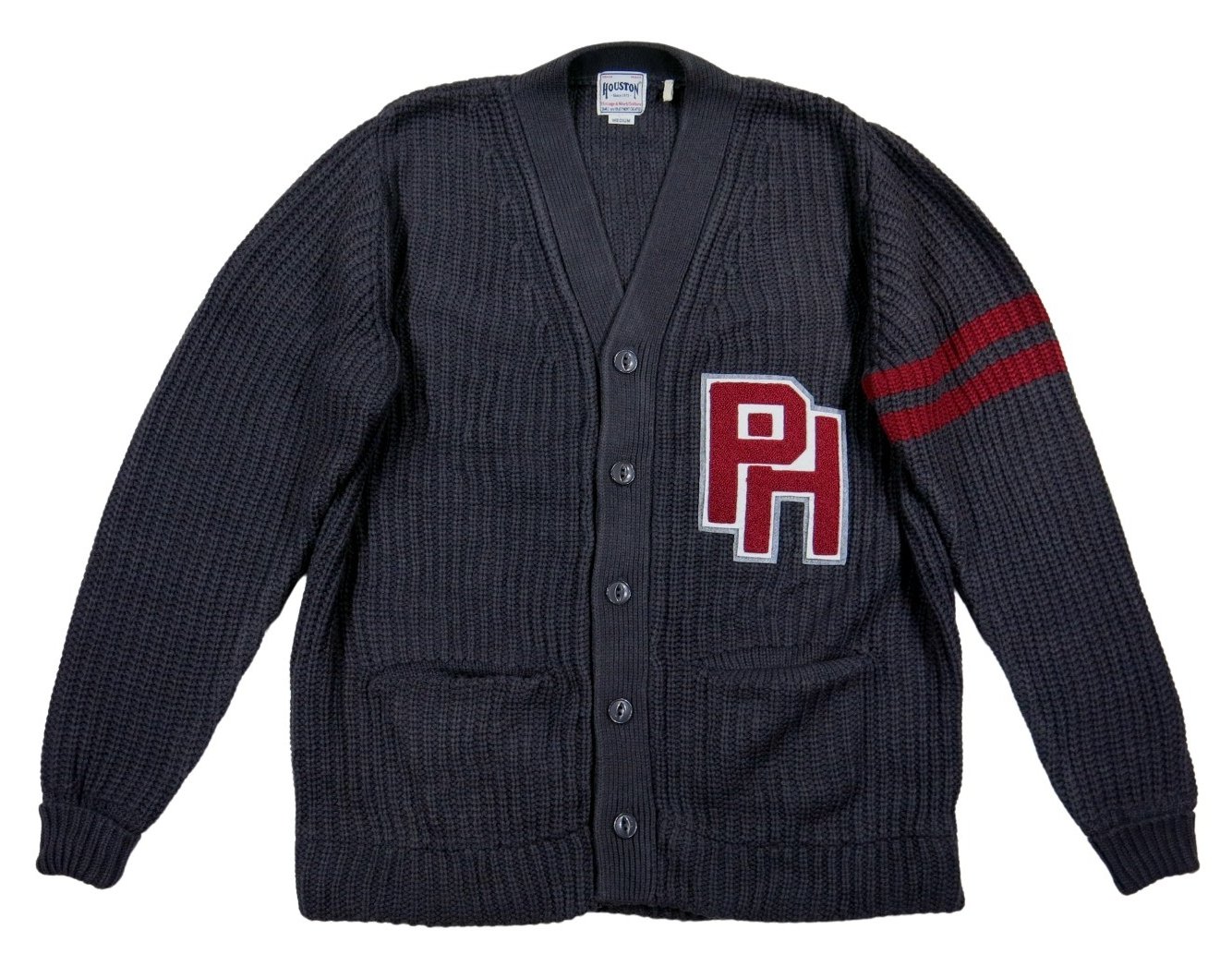 HOUSTON（ヒューストン） さがら刺繍 ローゲージ ニット レタード