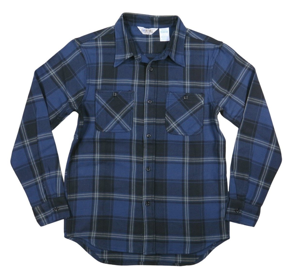 FIVEBROTHER（ファイブブラザー） チェック 長袖 ヘビーネルシャツ