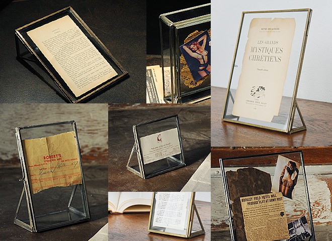 フォトフレーム おしゃれ 写真立て 真鍮 ガラス レトロ アンティーク調