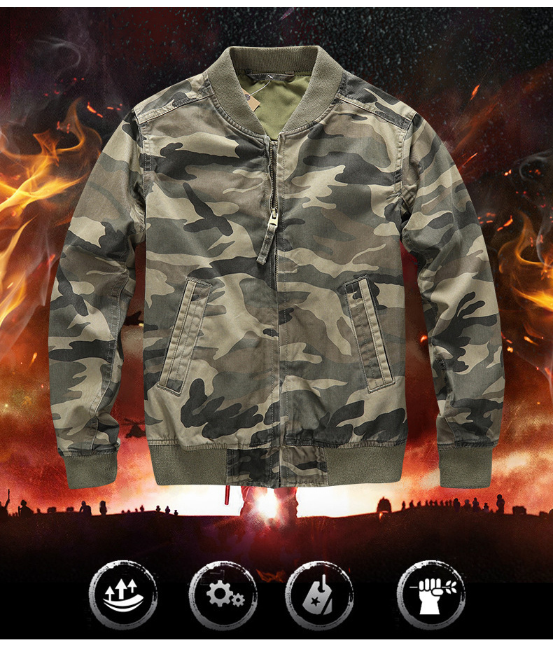 ホームアイホーム MA-1 ミリタリージャケット ブルゾン カモフラ