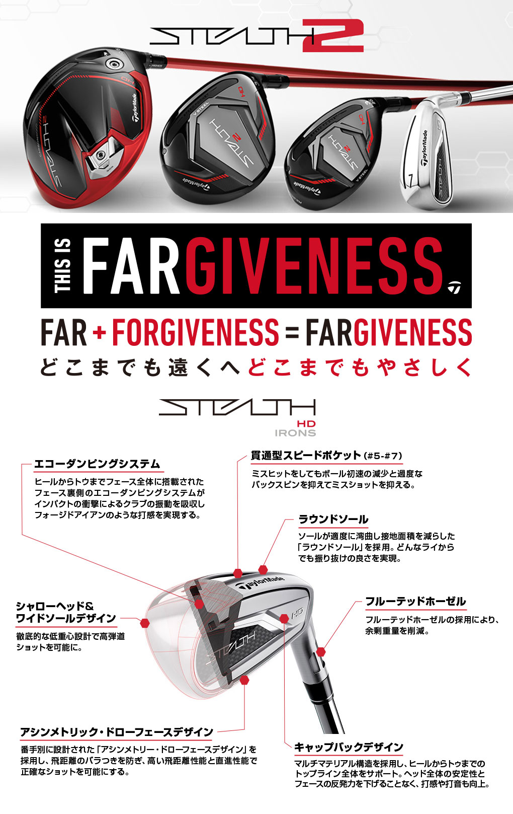 TaylorMade（テーラーメイド） STEALTH HD ステルス HD アイアン 5本