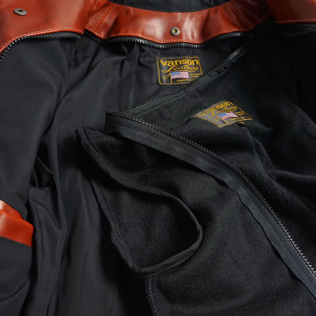 VANSON（バンソン） VANSON MODEL B シングル ライダース オクタゴン