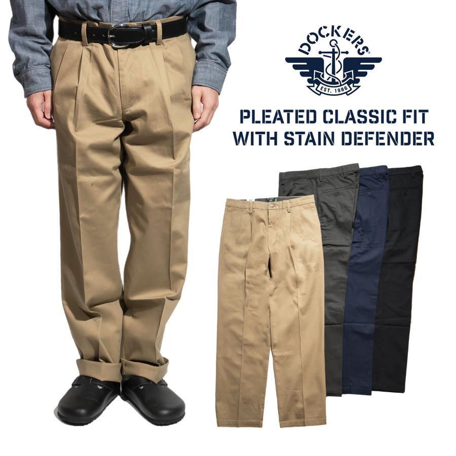 DOCKERS（ドッカーズ） シグネチャーアイロンフリーカーキプリーツ