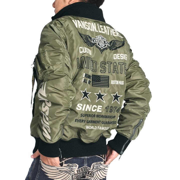 VANSON（バンソン） VANSON MA-1 フライトジャケット フライング