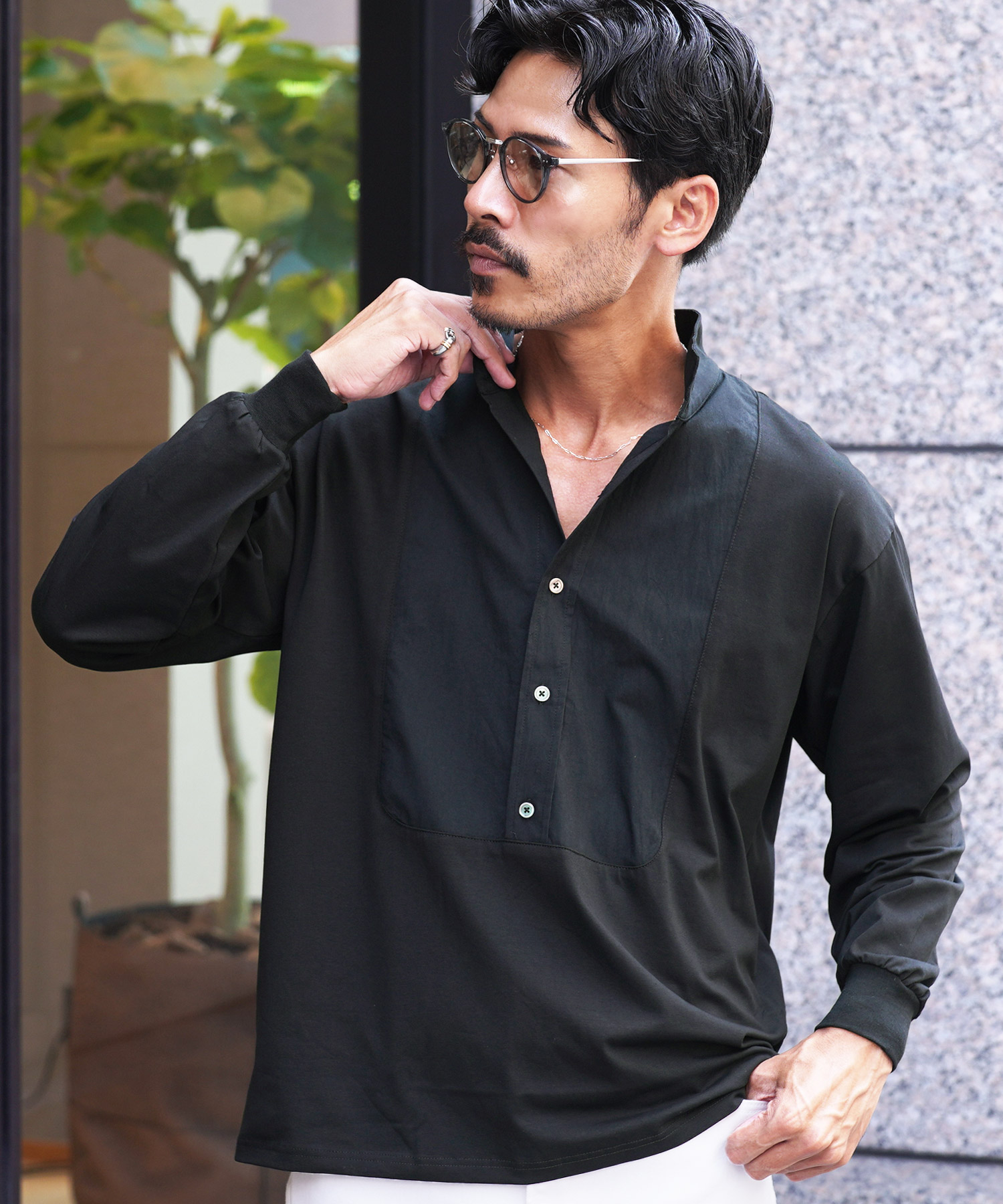 JIGGYS SHOP（ジギーズショップ） プルオーバーシャツ ロンT メンズ