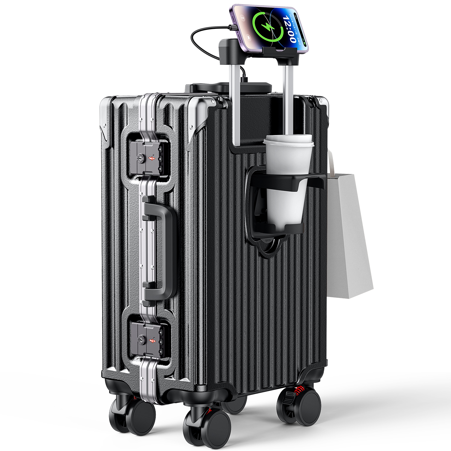 BARGOCH スーツケース 機内持ち込み 軽量 大型 アルミフレーム