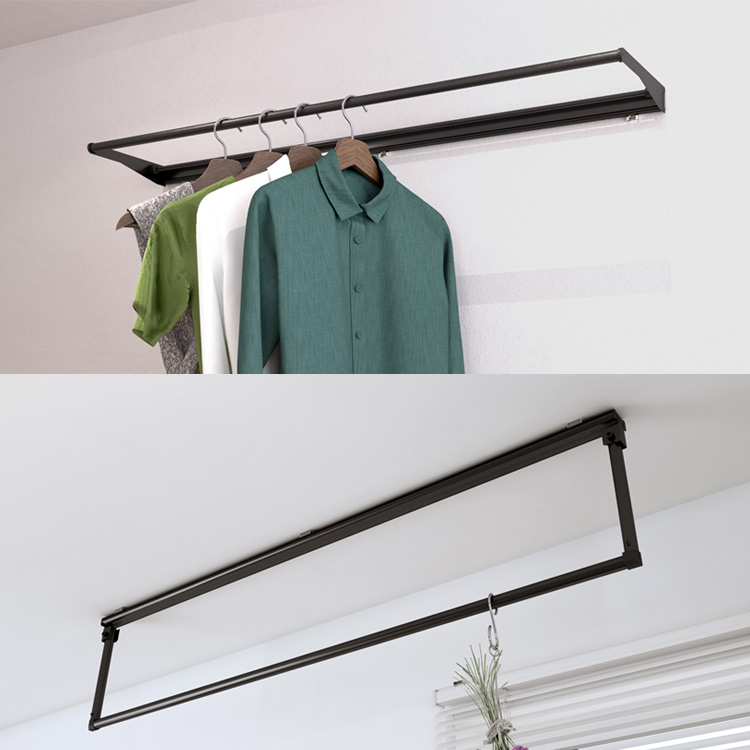 1cm単位 オーダー 】ハンガーバー 物干し金物 室内物干し アイアンバー