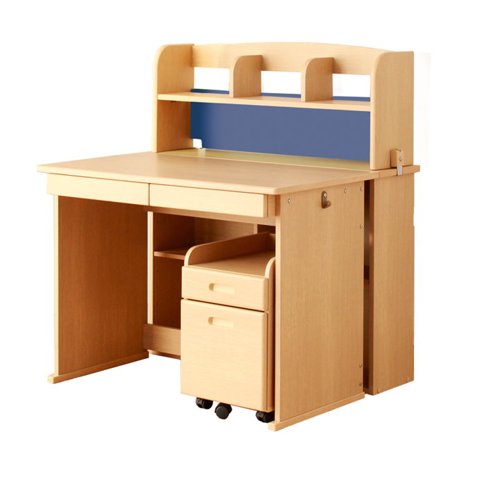 学習机 デスク 学習デスク 幅100cm 勉強机 書棚 ワゴン セット
