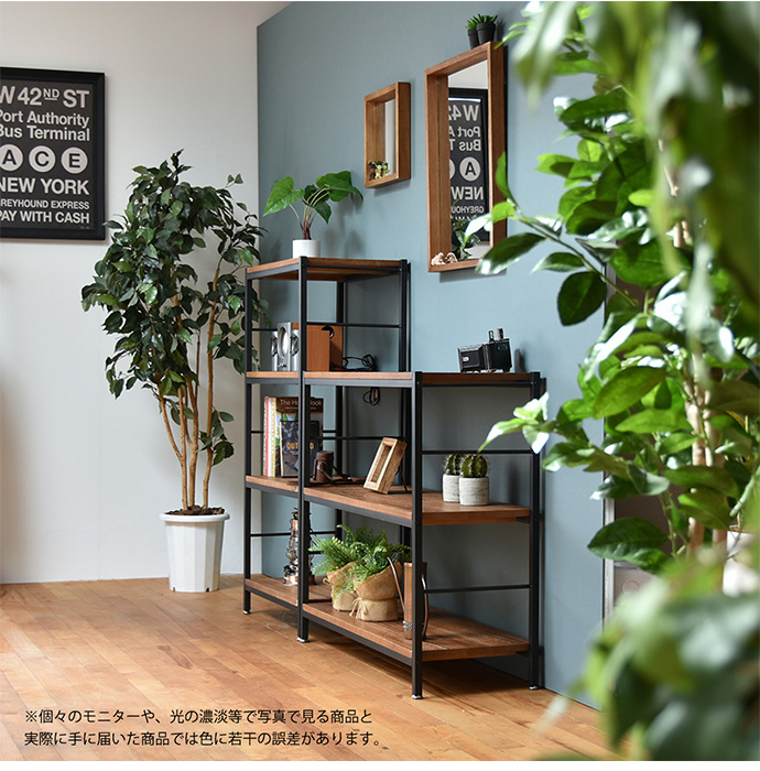 ラック スチールラック オープンラック ディスプレイラック ウッド