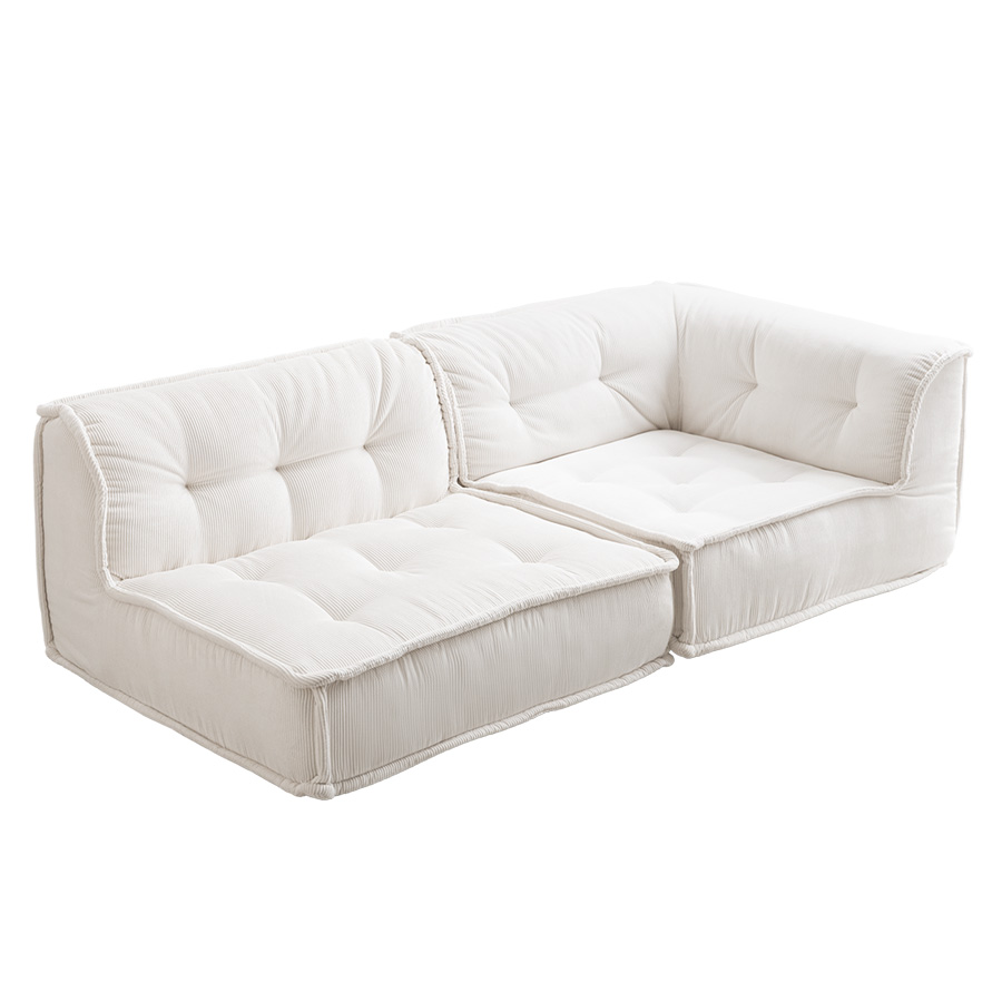 ソファ 2人掛け フロア ロー コーデュロイ コンパクト 低め 2P 二人用