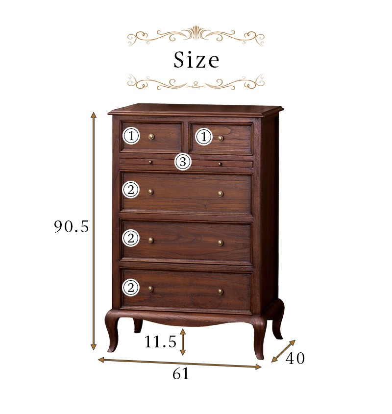 チェスト タンス 衣類収納 コンソール 4段チェスト 完成品