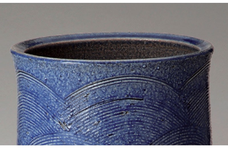 傘立て 信楽焼き 青海波 傘立 幅26 高さ44 陶器 NHK 信楽 朝ドラ