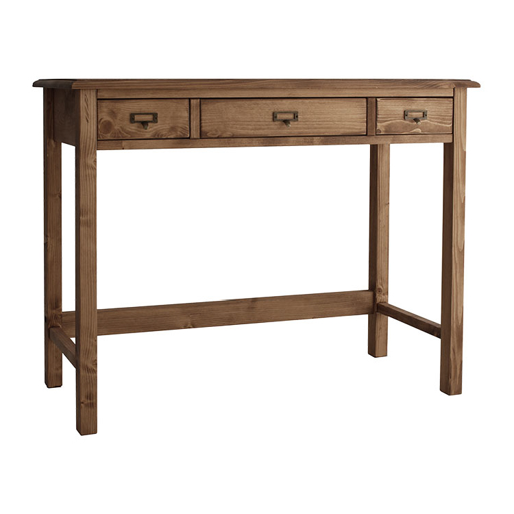 デスク 書斎机 机 テーブル 引出 書斎 パイン材 無垢 フレンチ