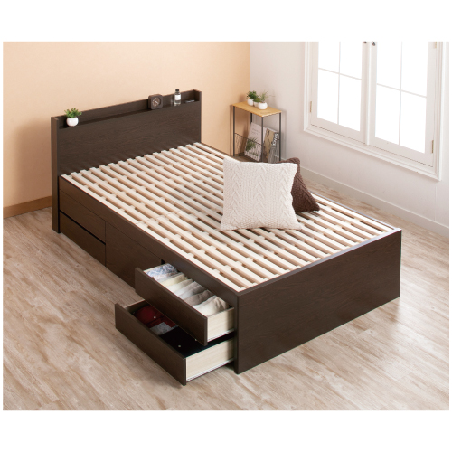 すのこベッド シングルベッド 収納付ベッド ベッドフレーム 全長 190cm