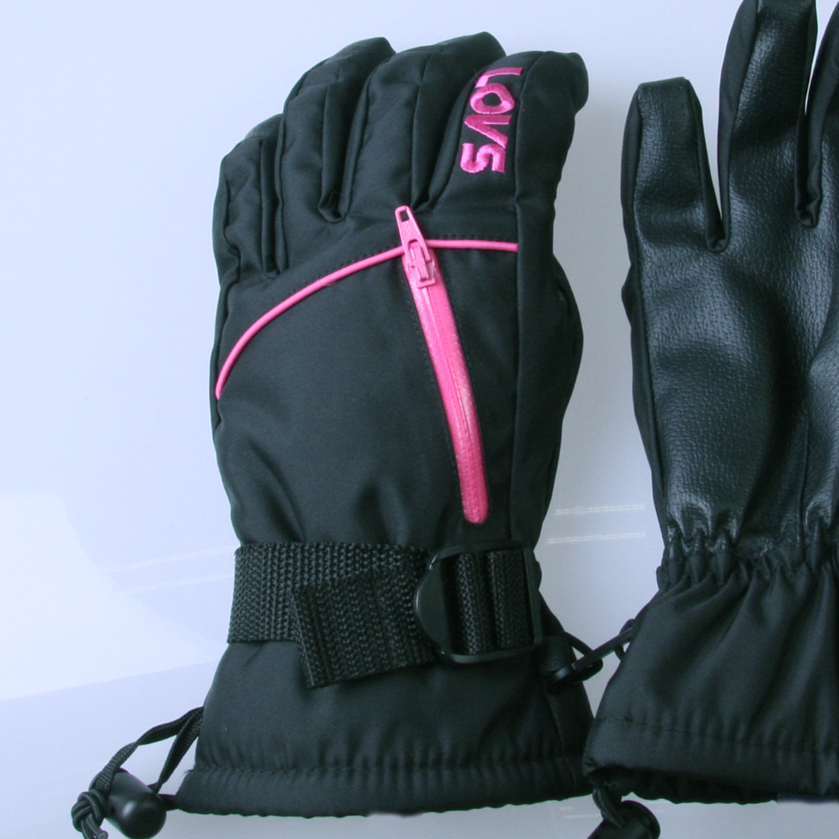 透湿防水 吸湿発熱 スキーグローブ レディース 五本指 スノボー