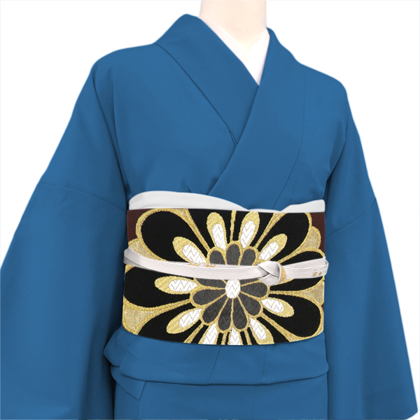 袋帯 振袖用 茶色 樹織物 仕立て上がり 振袖帯 正絹 西陣織 礼装