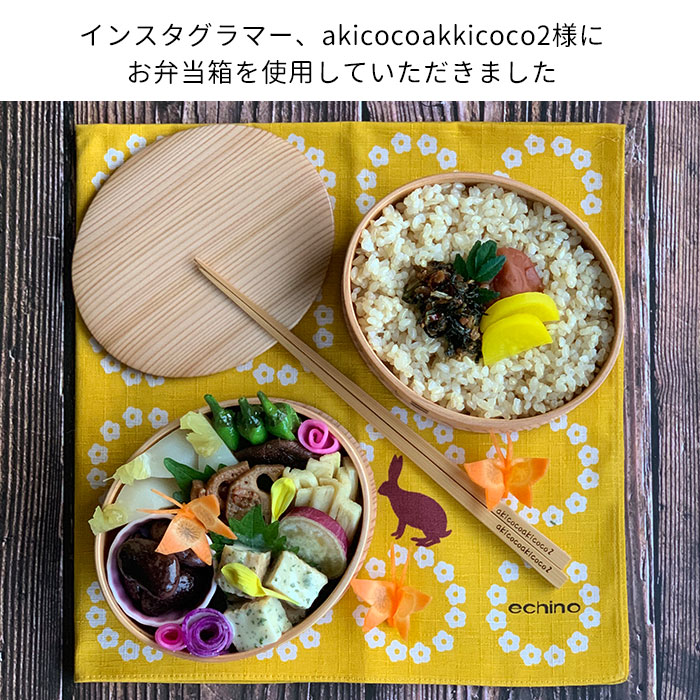 曲げわっぱ弁当箱 日本製 国産 まげわっぱ ひな弁当箱 2段各380cc 秋田