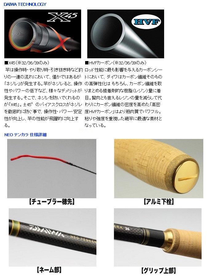 DAIWA（ダイワ） 渓流竿 NEO テンカラ 36 958561 : カツキネットヤフー