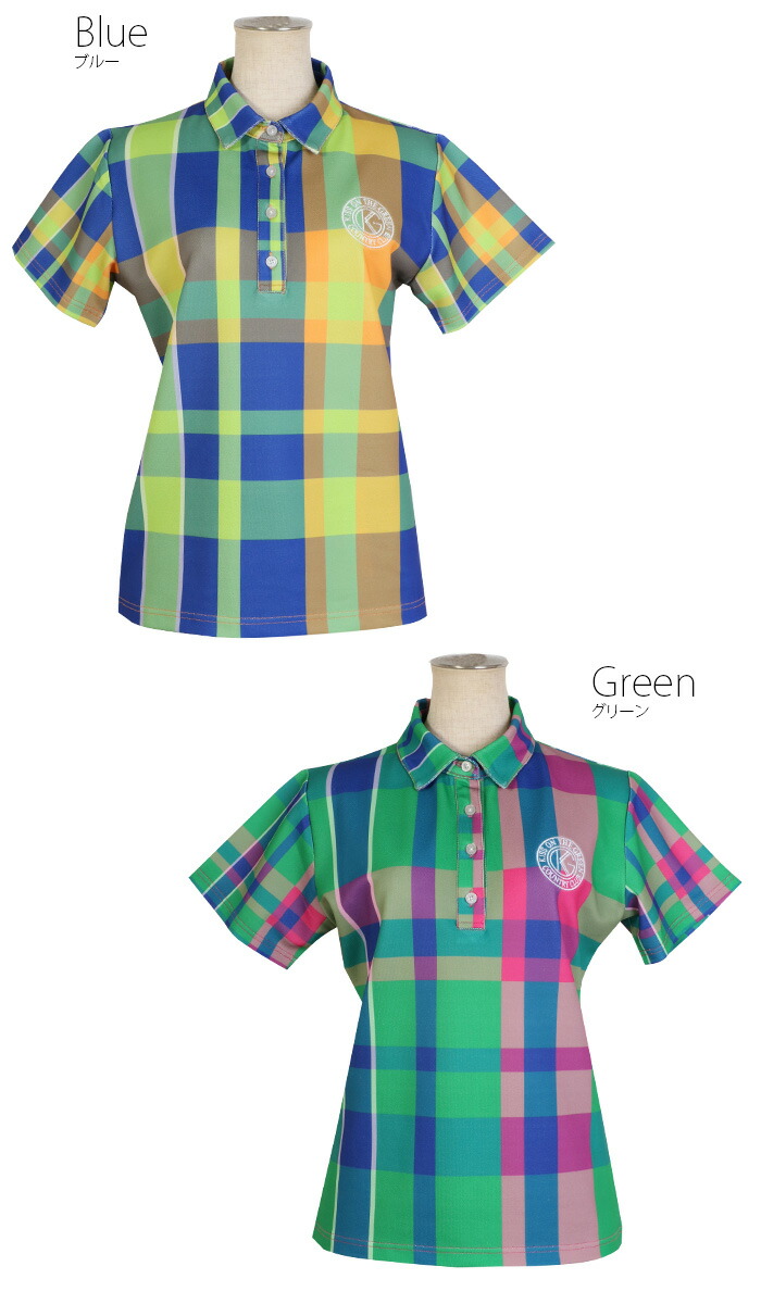 バーバリーゴルフ 半袖ワンピース ゴルフウェア 半袖 チェック柄 日本