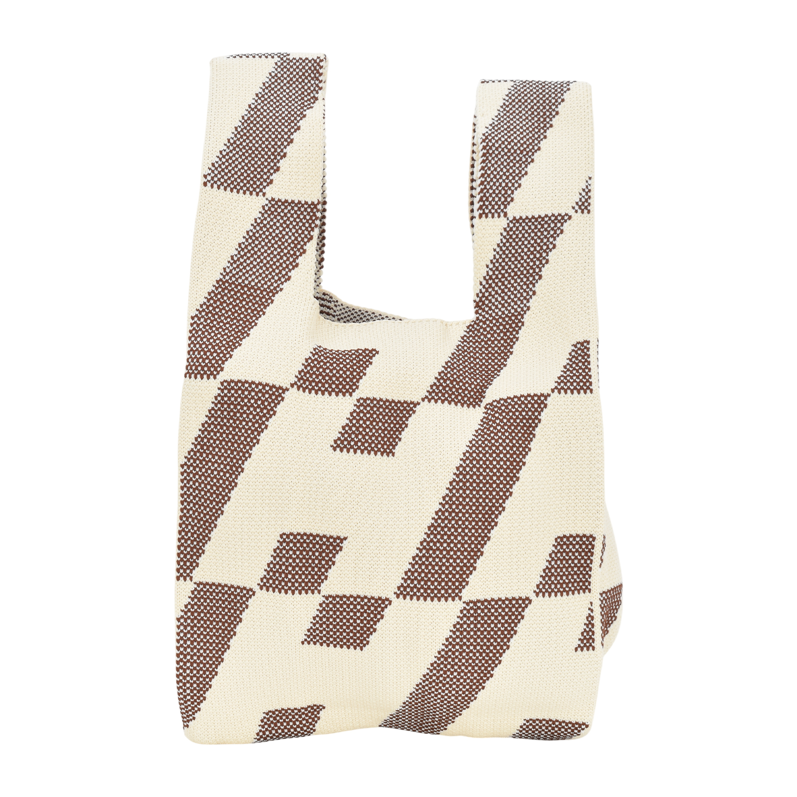 ニットマルシェバッグ トートバック ニットバック 小さめ ニットバッグ