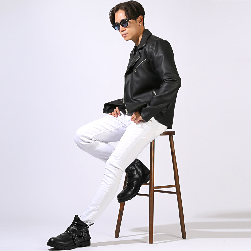 ショートブーツ エンジニアブーツ ライダースブーツ バイカー ベルト