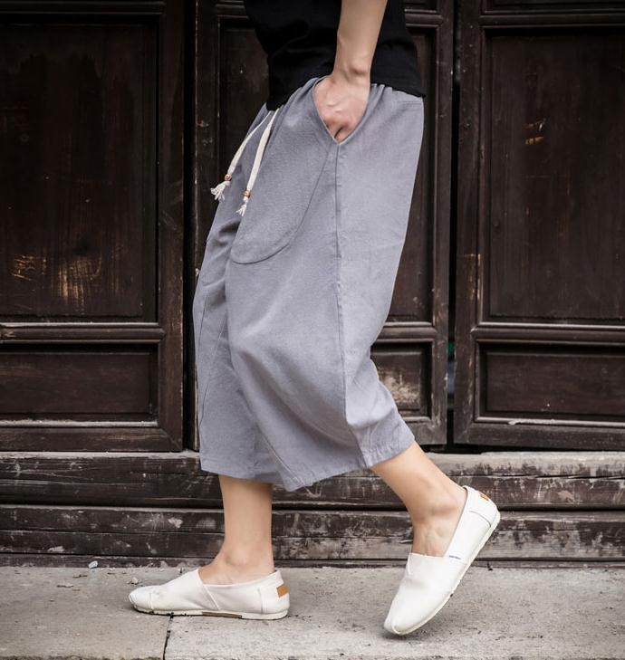 サルエルパンツ メンズ カジュアル ゆったり 七分丈 サルエル パンツ