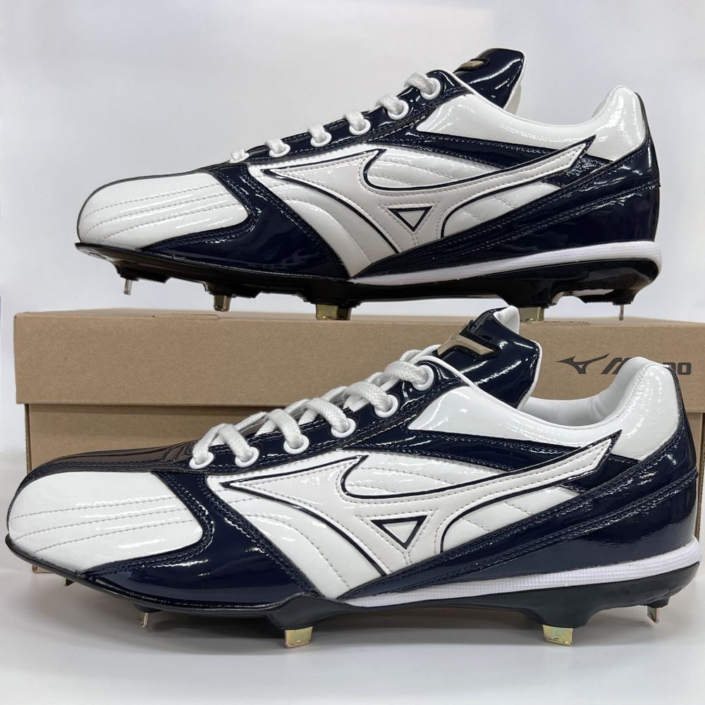 MIZUNO（ミズノ） 【サイズ交換送料無料】ホワイト×ネイビー 野球