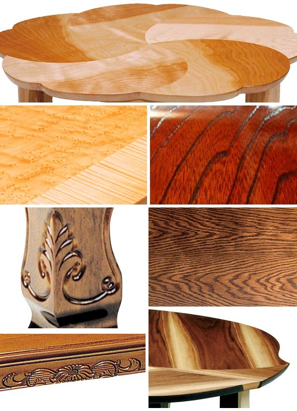 座卓 幅120cm 折れ脚 葉の国 木の葉型 ローテーブル 日本製 （ 座卓