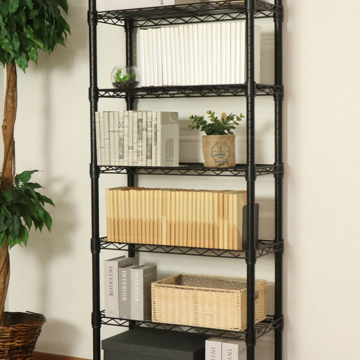 エイ・アイ・エス 突っ張り スチールラック 幅63cm 8段 高耐荷重 簡単